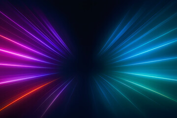  Rayos brillantes en un entorno oscuro, radiante, ambiente, radiante, ambiente, et&eacute;reo, universo, espacio, oscuridad, ne&oacute;n