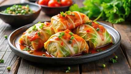Minimalist Cabbage Rolls Recipe: Simple Stuffed Cabbage Food Photography
