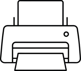 printer icon vector illustration