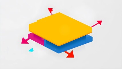 sticky notes on a white background