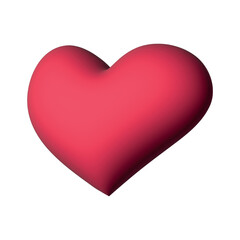 3d heart clipart Single element for design