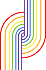 abstract background with rainbow lines