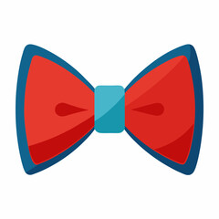 bow tie vector illustration, isolated on white background