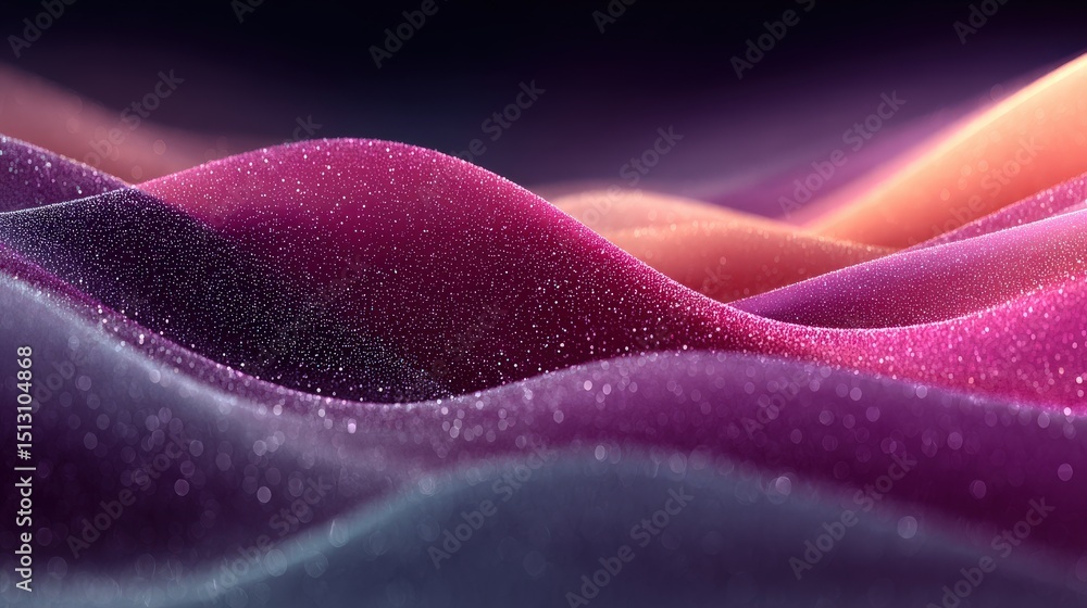 Poster abstract colorful waves: a captivating visual display of undulating, multicolored waves creates a vi