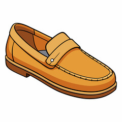loafers vector illustration, isolated on white background