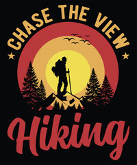 Retro Hiking T-Shirt Design – Explore More, Wild Nature Theme. © Graphic Touch