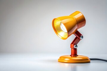 Small Spotlight Lamp, White Background, Product Photography, Minimalist Lighting, Studio Shot, Isolated Lamp, Small Desk Lamp,  Focus Light, Table Lamp, Affordable Lighting