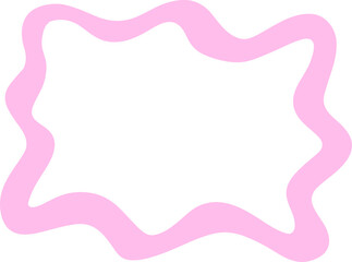 Rounded Star Form Hand Drawn Blob Frame