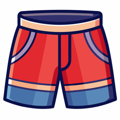 short pant vector illustration, isolated on white background