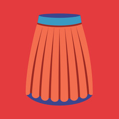 skirt vector illustration, isolated on white background