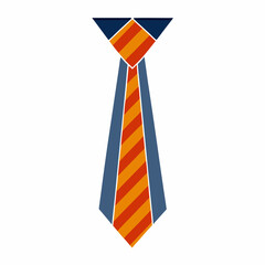 collar tie vector illustration, isolated on white background