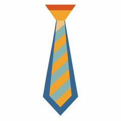 collar tie vector illustration, isolated on white background
