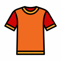 t-shirt vector illustration, isolated on white background