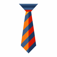 collar tie vector illustration, isolated on white background