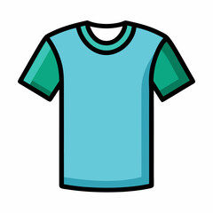 t-shirt vector illustration, isolated on white background