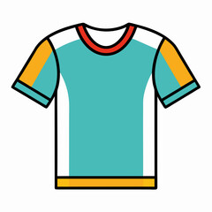 t-shirt vector illustration, isolated on white background