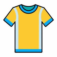 t-shirt vector illustration, isolated on white background