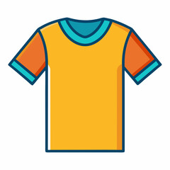 t-shirt vector illustration, isolated on white background