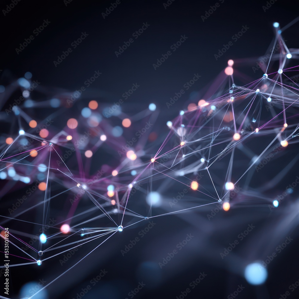 Poster ai-powered data network offering live insights and real-time analytics for enhanced performance.