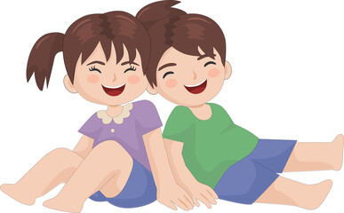 Brothers and sisters who love each other.