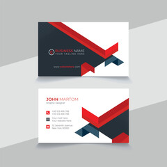 elegant yellow modern business card template design