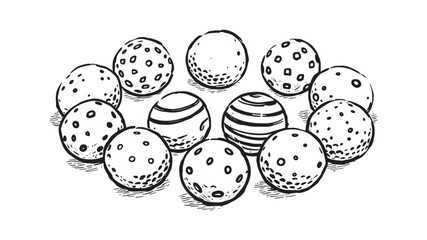 Golf Ball White Dimpled Durable Sports Equipment