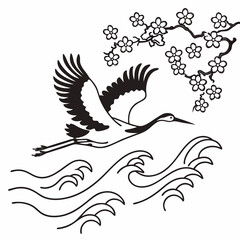 vector illustration of a bird