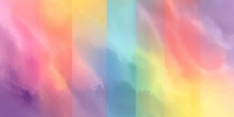 Vibrant abstract watercolor background showcasing a spectrum of soft pastel colors blending harmoniously