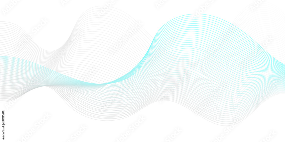 Poster vector wave digital blue and gray blend futuristic technology flow tech transparent line stripe ener