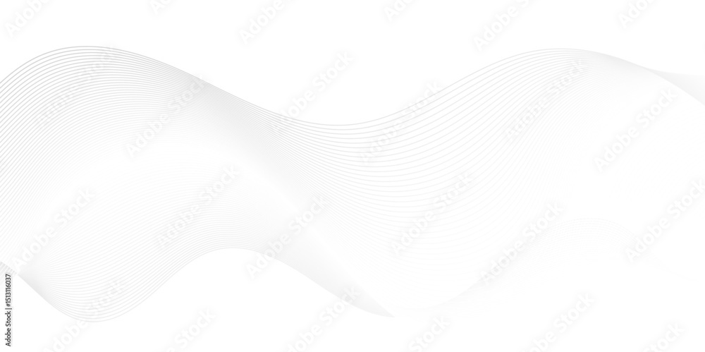 Poster vector wave digital white and gray blend futuristic technology flow tech transparent line stripe ene