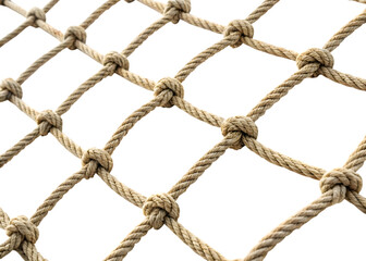 A Detailed Close Up View of a Natural Rope Net