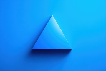 Solid Blue Triangle Geometric Design