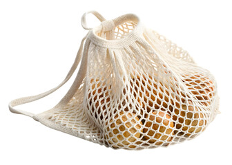Net Bag With Fresh Fruits Isolated Transparent PNG Image