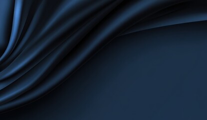 Dark Blue Draped Fabric Texture Background
