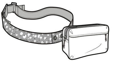 Bag Illustration, vector cad, vector illusration, fashion design, fashion drawing, flat cad, line drawing, vector. 