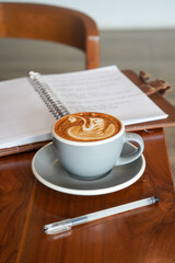 Hot Cappuccino, Indonesia, captured on May 31, 2025. A warm cup of espresso blended with steamed...