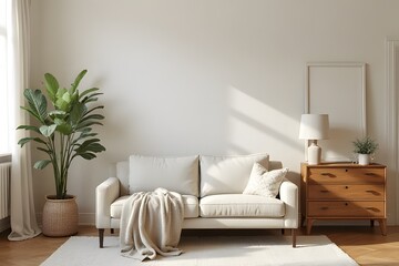 modern living room with sofa