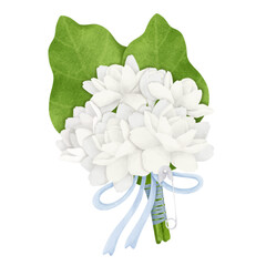 A Bouquet of White Jasmine