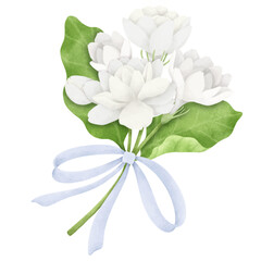 A Bouquet of White Jasmine