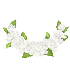 A Bouquet of White Jasmine