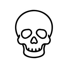 Obraz premium Line art skull icon, for websites and apps