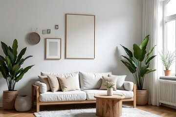 modern living room with sofa