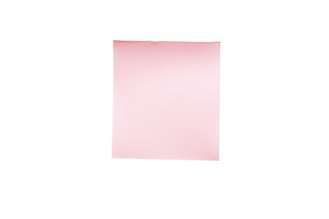 Pink sticky post it note isolated on transparent background, PNG
