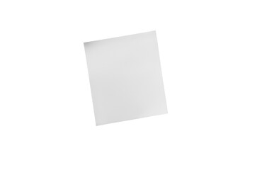 Naklejka premium white sticky paper isolated on transparent background