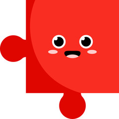Puzzle Cartoon Illustration