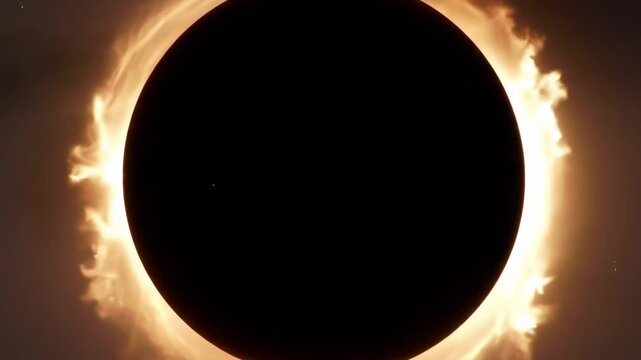 Solar eclipse corona phenomenon