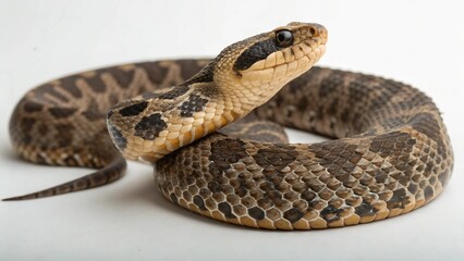 Eastern Hognose Snake on studio background