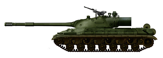T-10MZ (Alternative T-10M tank with a loading mechanism in the stern of the turret and a 122mm M62 T2 cannon) © Tikros