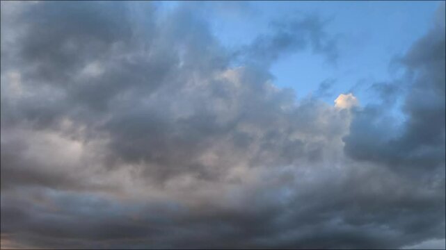 Beautiful cloud of orange and shin