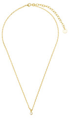 Gold necklace isolated on white background